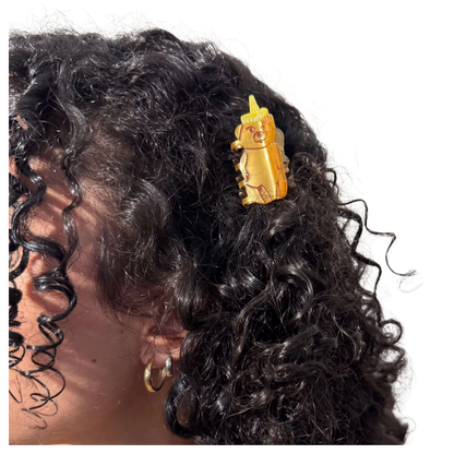 Mini Honey Bear Hair Claw Clip