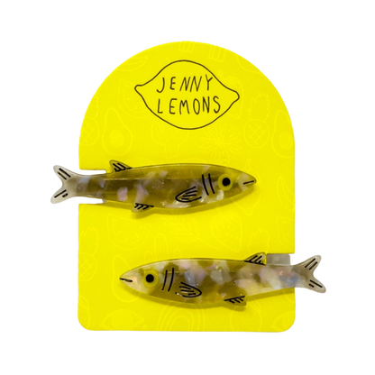 Sardine Alligator Hair Clip Set