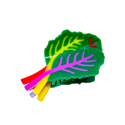 Rainbow Chard Hair Claw Clip