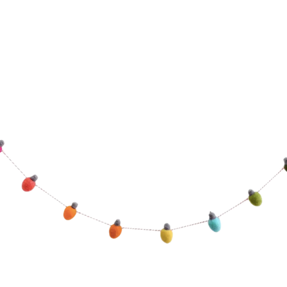 Lightbulb Felt Holiday Garland