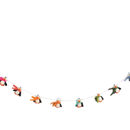 Penguin Felt Garland