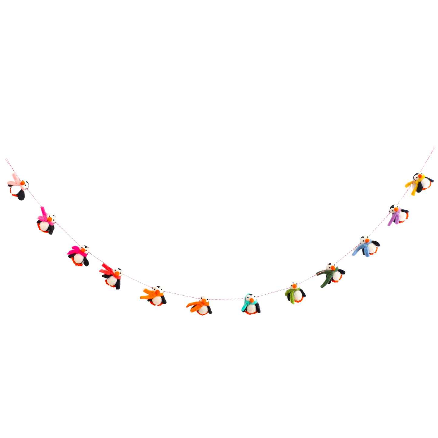 Penguin Felt Garland