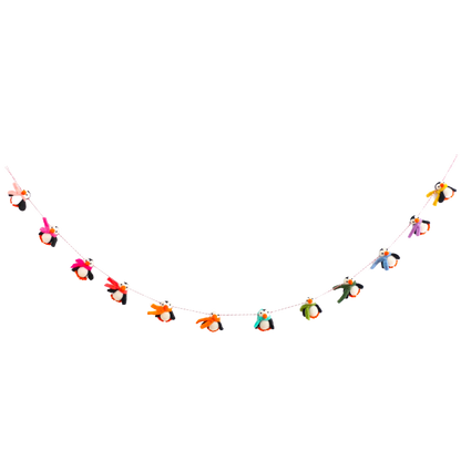 Penguin Felt Garland