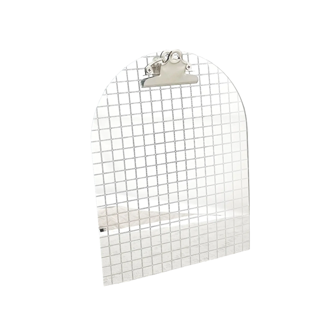 Mirror Ball Mirror Tile Acrylic Clipboard