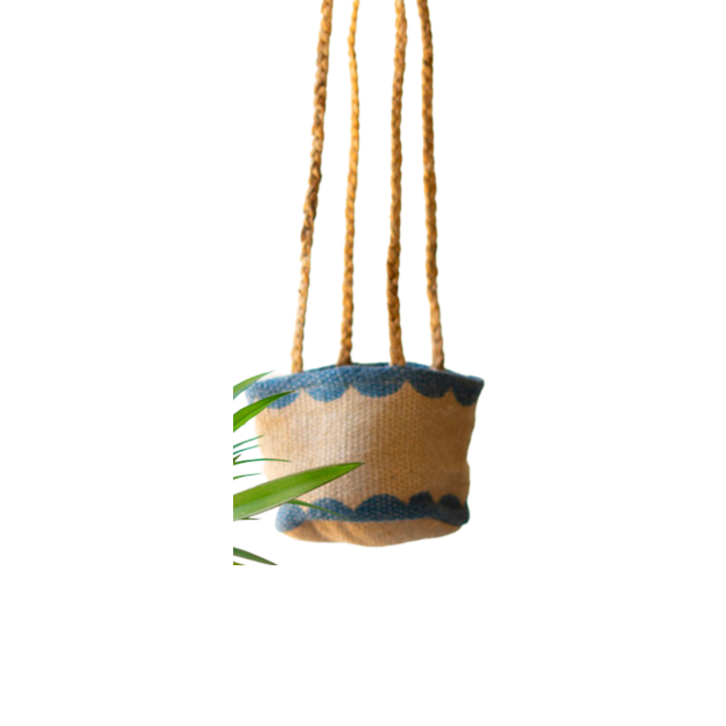 Printed Jute Hanging Planter