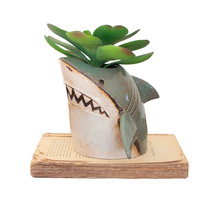 Ceramic Shark Planter