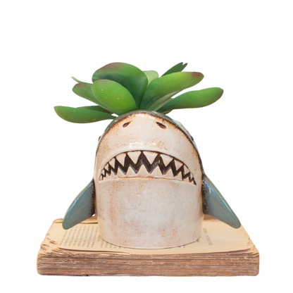 Ceramic Shark Planter
