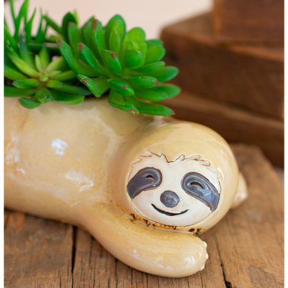Ceramic Sloth Planters