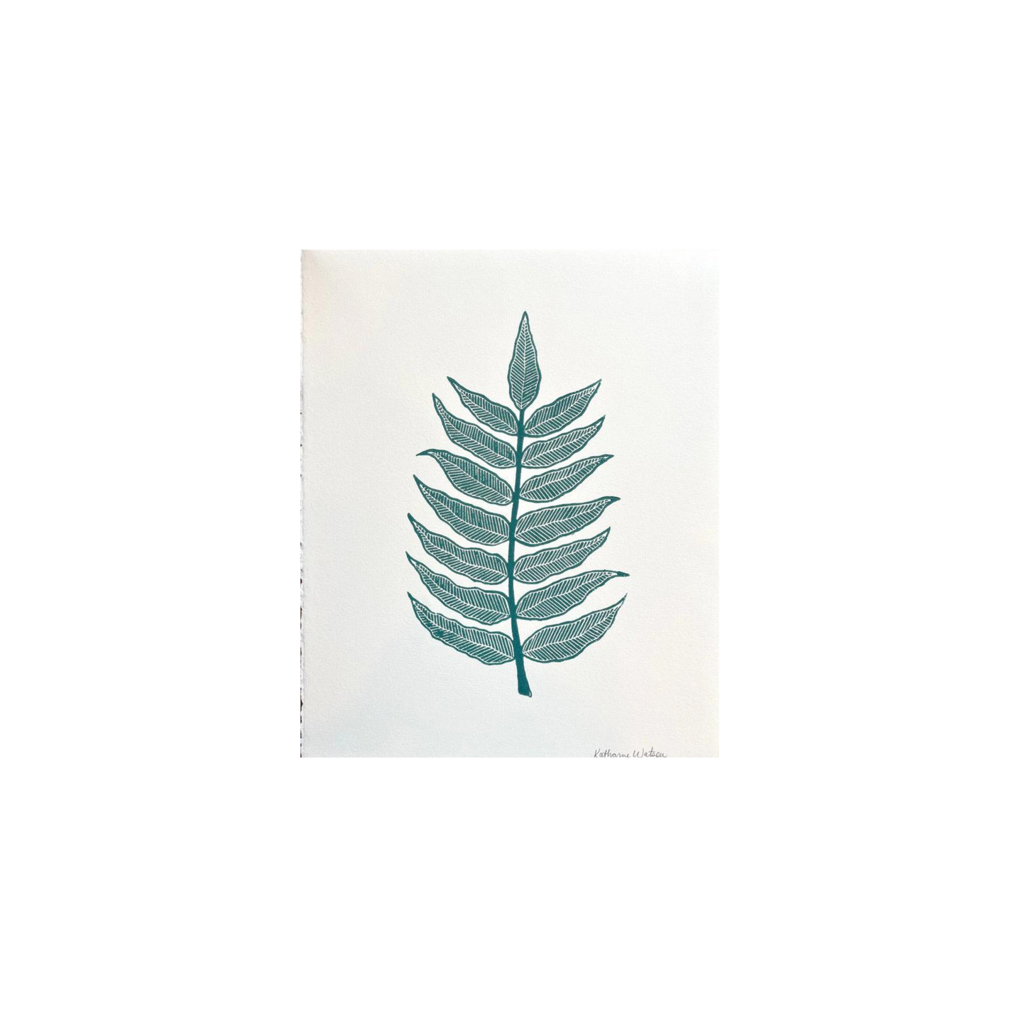 Hand Block Printed Art Print - No. 1043