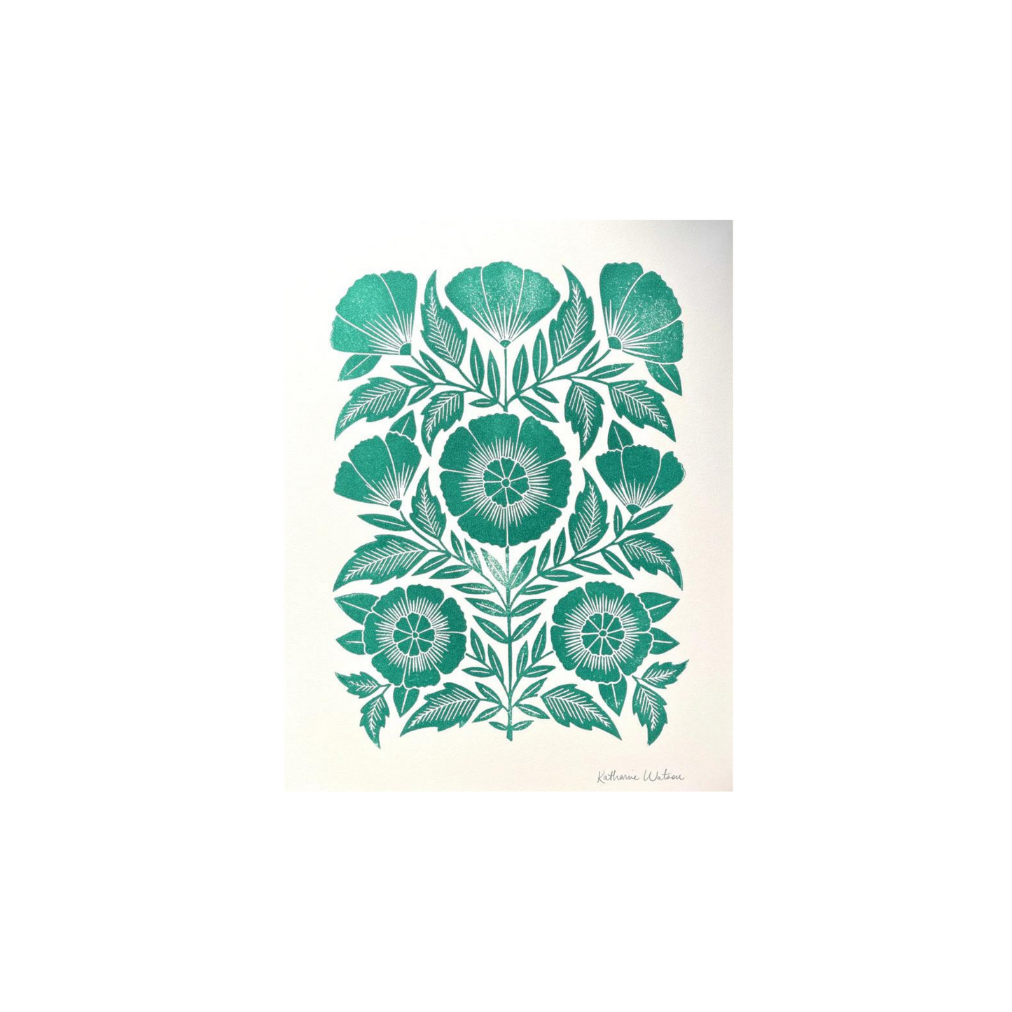 Hand Block Printed Art Print - No. 1109
