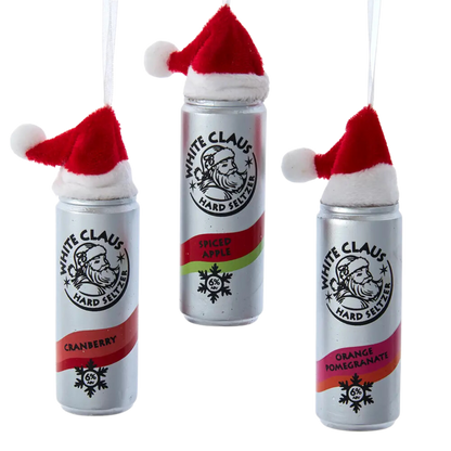 White Claus Seltzer Ornament