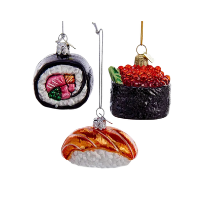Glass Sushi Ornaments