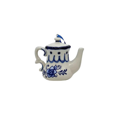 Delft Blue Teapot Ornaments