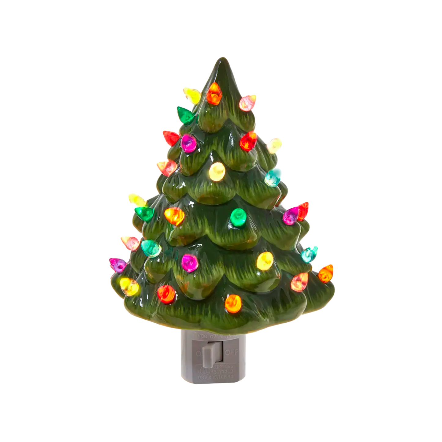 Ceramic Green Tree Night Lite