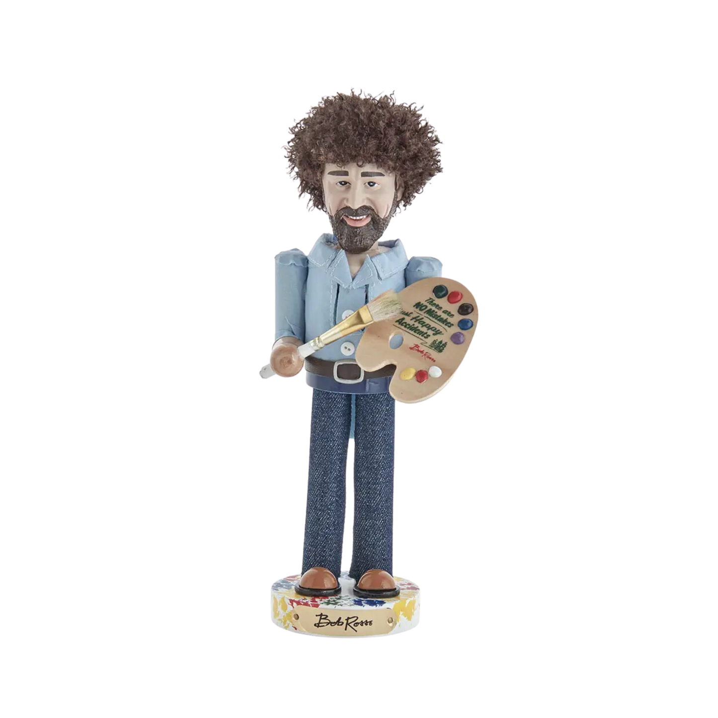 10" Bob Ross W/Palette Nutcracker