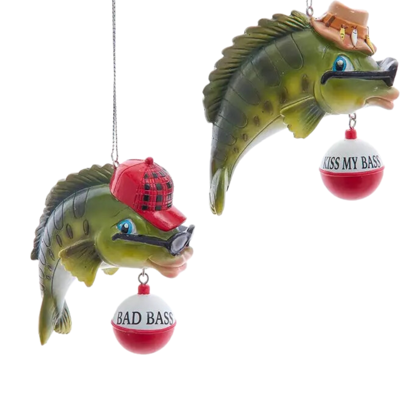Resin Lodge Bass Fish Ornament