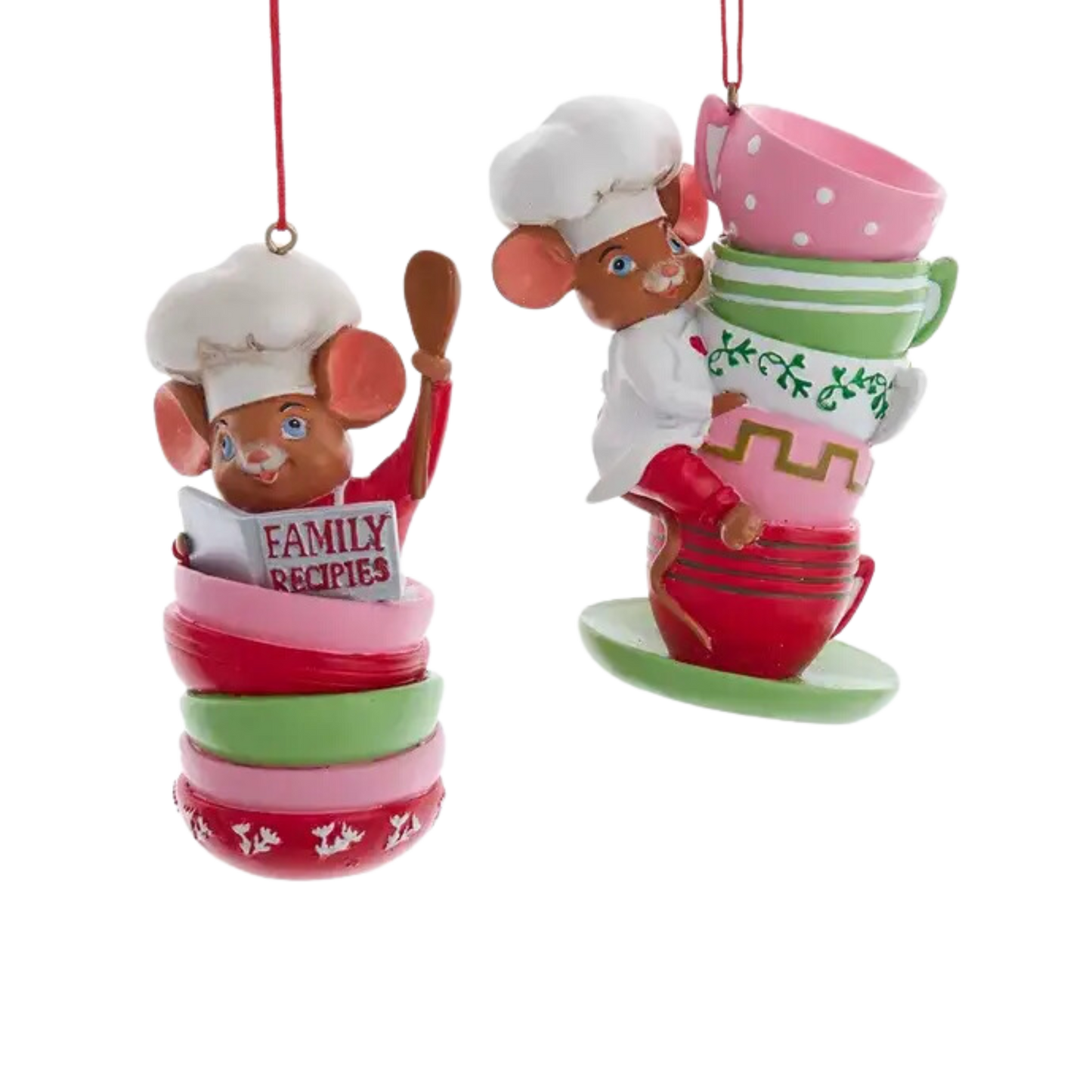 Resin Mice Chef Ornament