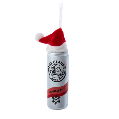 White Claus Seltzer Ornament