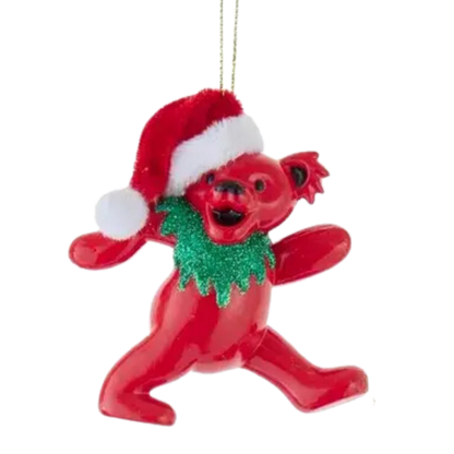 Grateful Dead Bears + Santa Hat