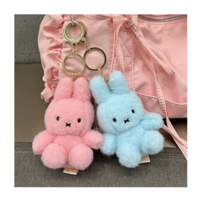Miffy Limited Creamy Soft Color Fluffy Key Ring Bag Charm