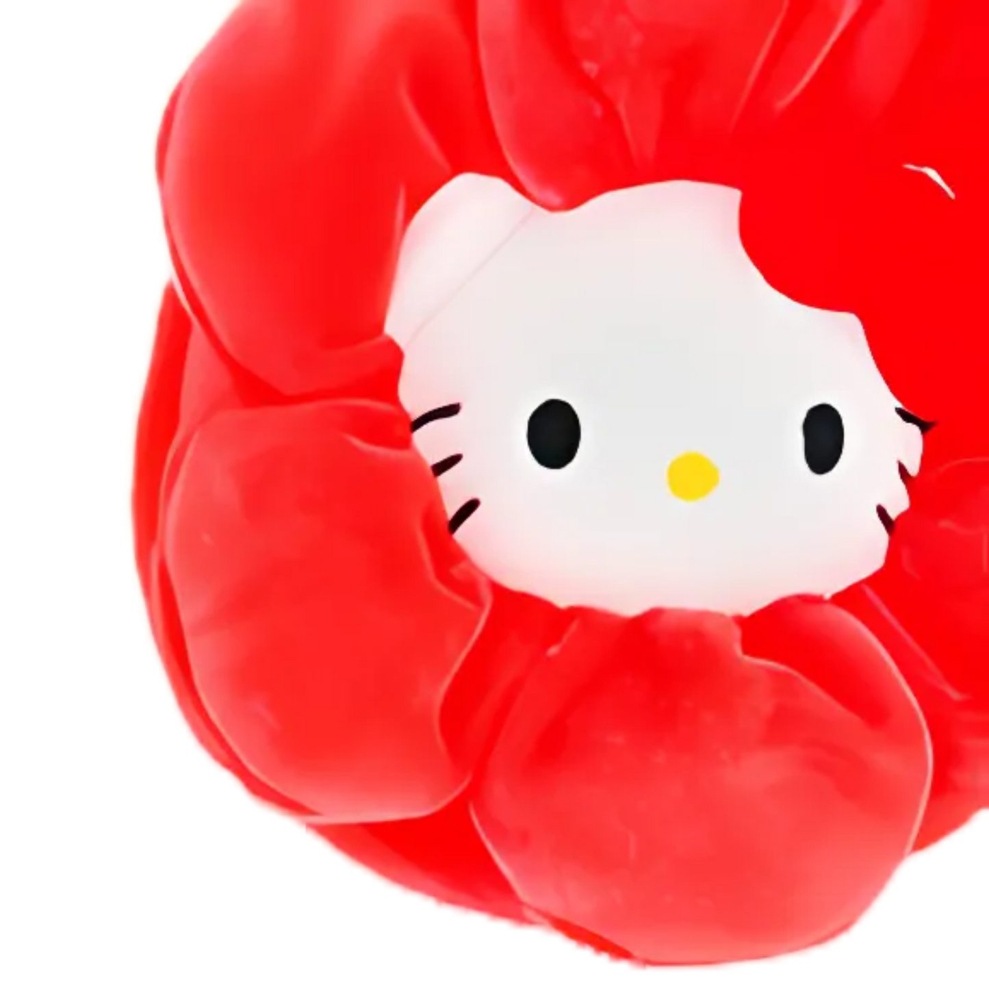 Sanrio Charaters Flower Plush Purse, Key Chain Zipper Charm