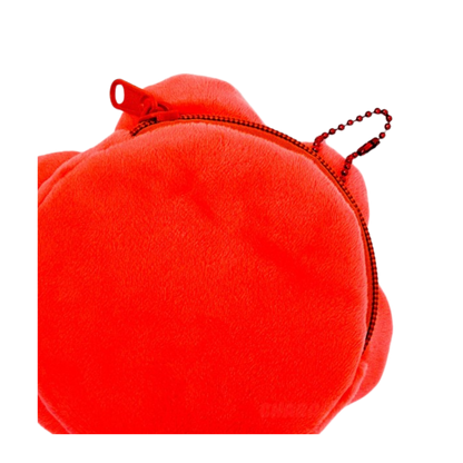 Sanrio Charaters Flower Plush Purse, Key Chain Zipper Charm