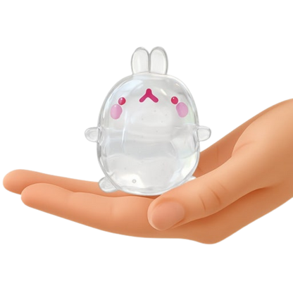Molang Clear Mochi Squish Toy