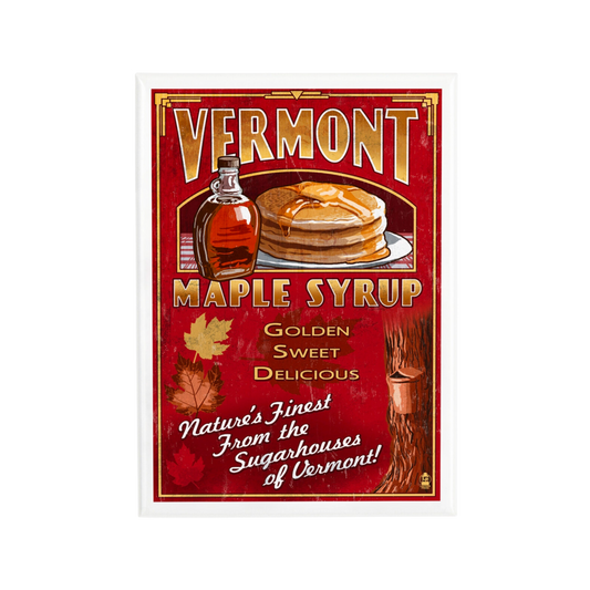 Vermont Maple Syrup Vintage Sign Magnet