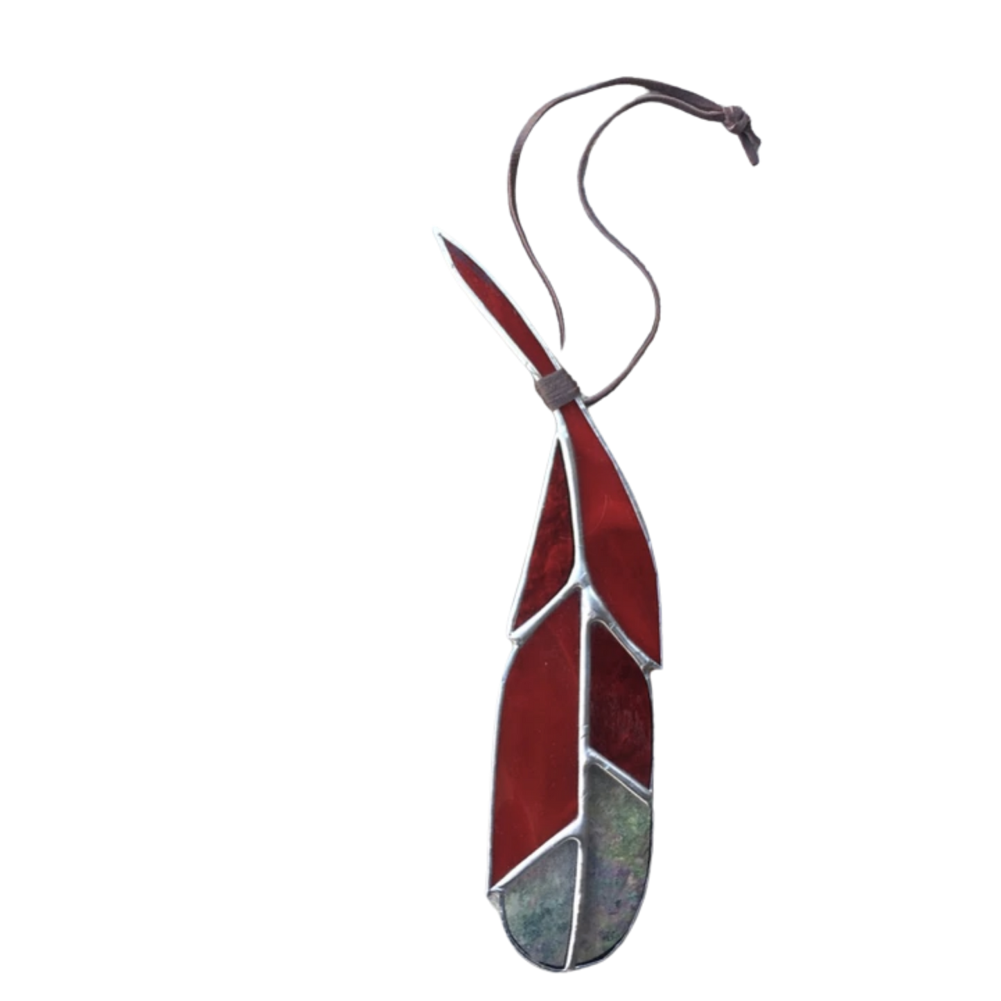 Large Stained Glass Feather