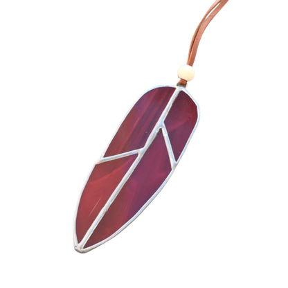 Small Stained Glass Feather