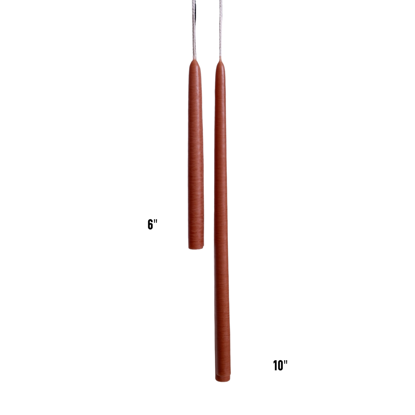 Skinny Tapered Candles - Clay