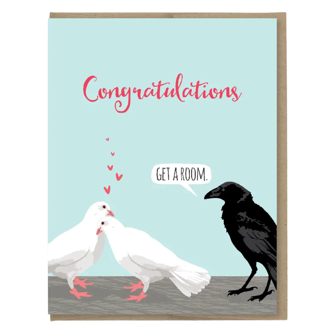 Get A Room Doves Card