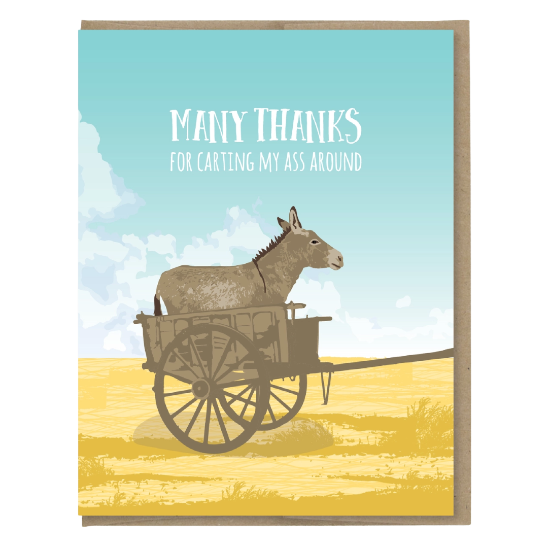 Carting My Ass Thank You Card