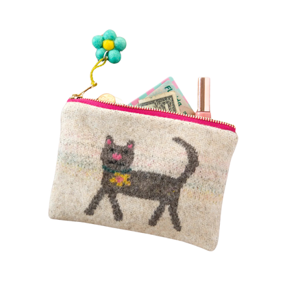 Intarsia Sweater Pouch