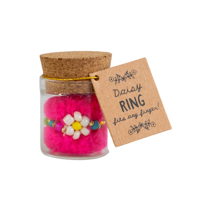 Beaded Daisy Ring