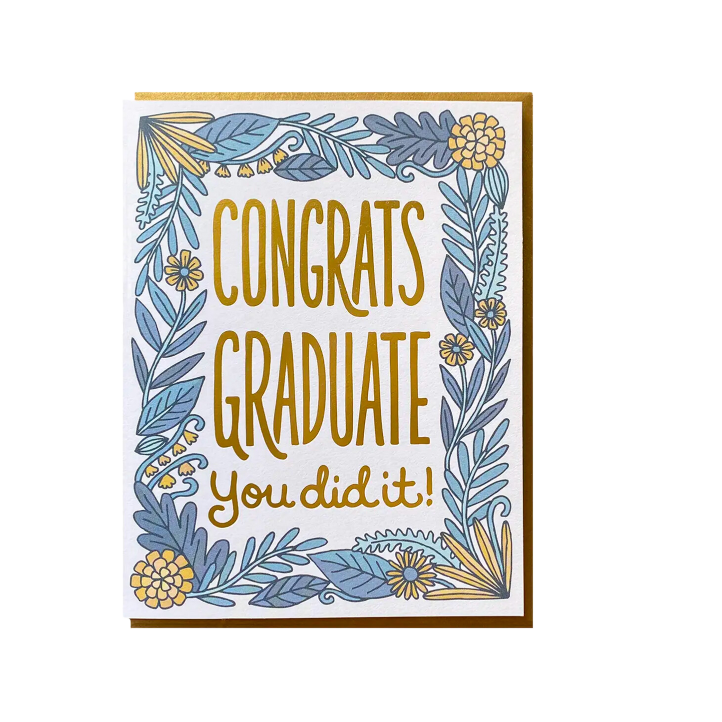 Congrats Floral Grad Card