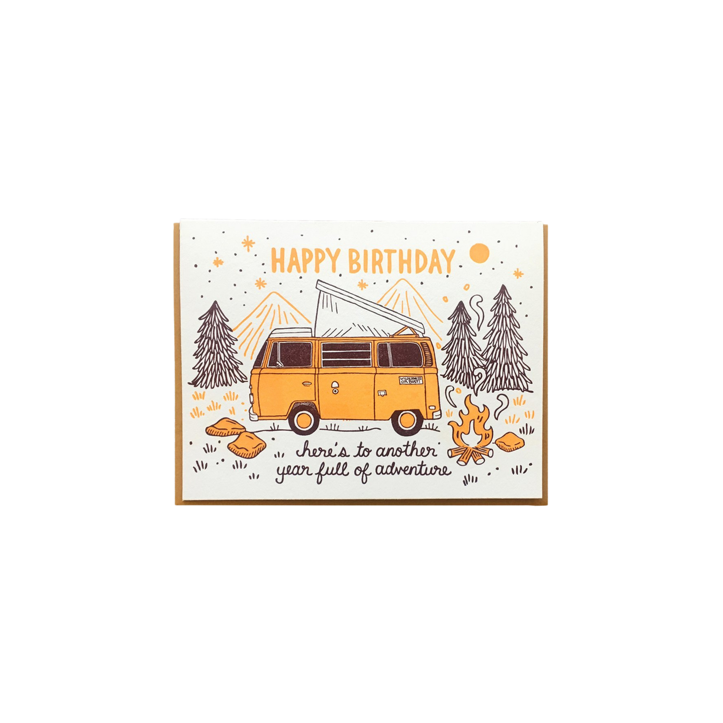 Birthday Camper Greeting Card