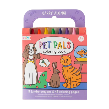 Carry Along Crayon & Coloring Book Kit-Pet Pals