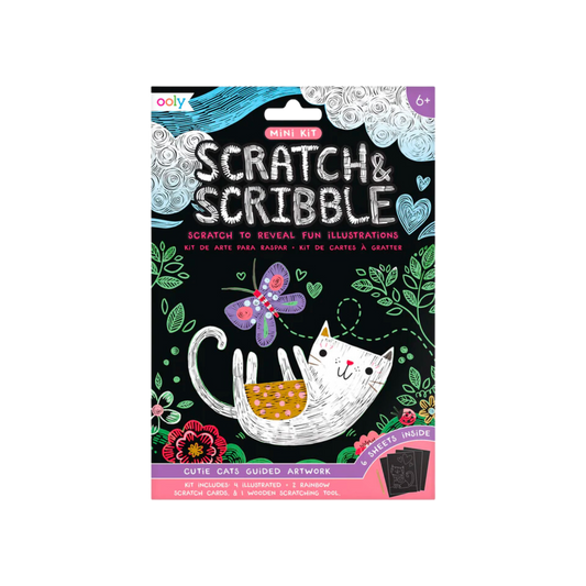 Mini Scratch & Scribble Art Kit: Cutie Cats
