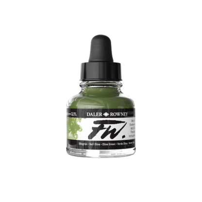 FW Liquid Acrylic Ink 1oz - Olive Green