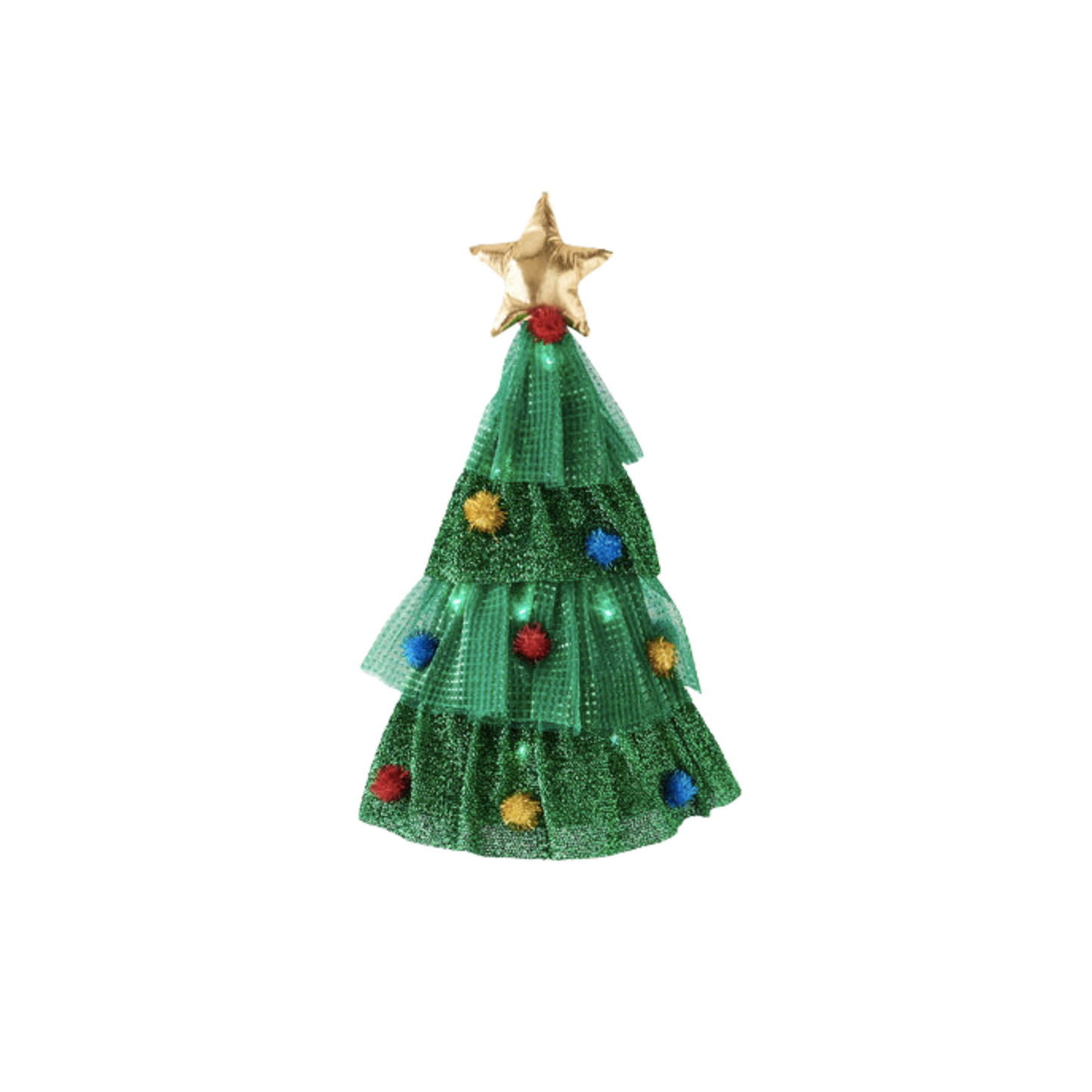 Lighted Christmas Tree Hat