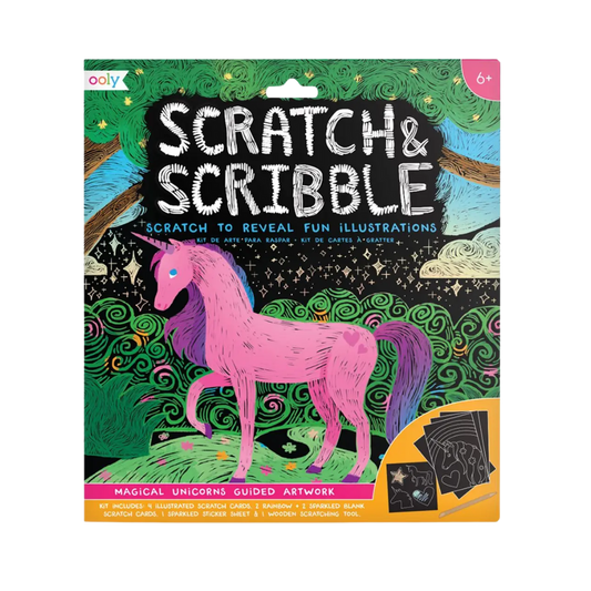 Scratch & Scribble - Magical Unicorns Diy Craft Kit For Kids