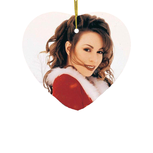 Vintage Mariah Carey Christmas Ornament, 1990s Classic