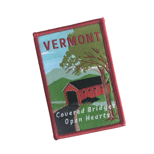 Vermont Covered Bridge Stick-On Patch