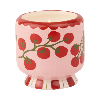 A Dopo 8oz Handpainted Ceramic Candle