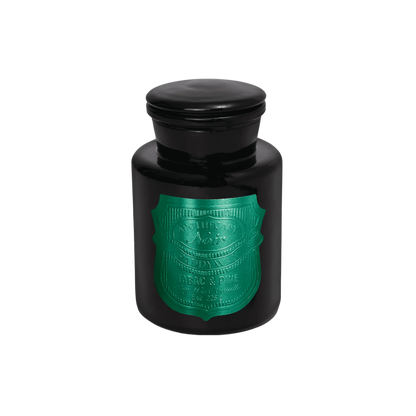 Apothecary Noir 8 oz Black Glass Candle