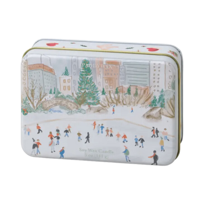 Holiday Illustrated 5 oz Candle Tin