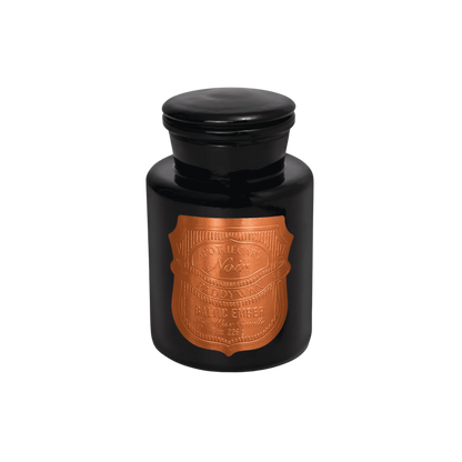 Apothecary Noir 8 oz Black Glass Candle