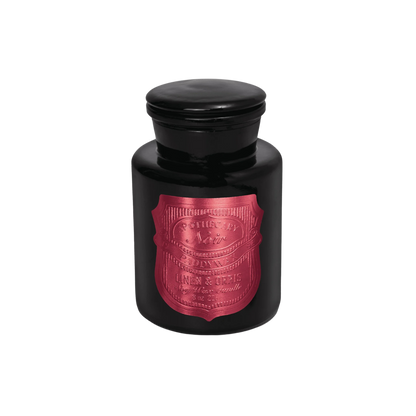 Apothecary Noir 8 oz Black Glass Candle