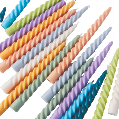 Twisted Taper Candles, 2 Per Pack